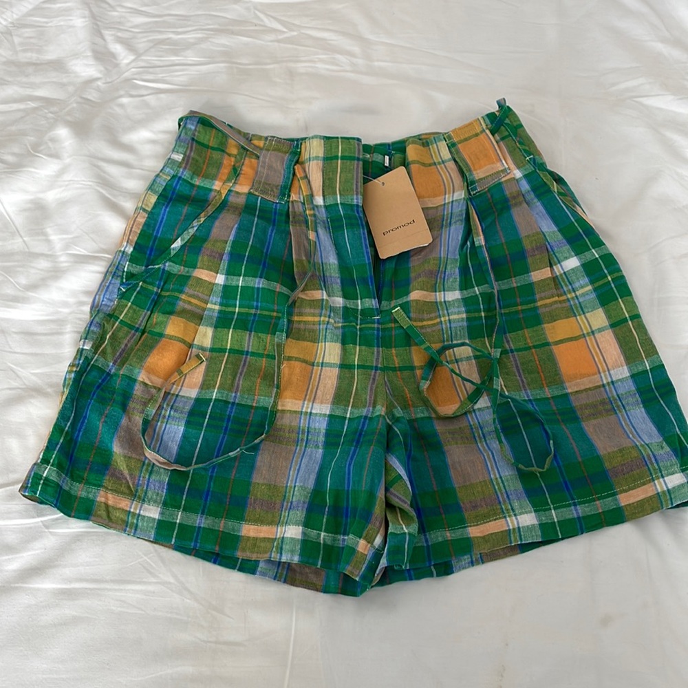 NWT Promod linen mix shorts